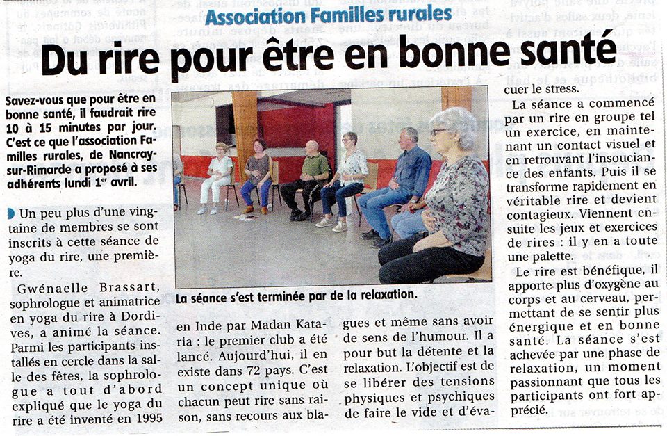 afac-yoga-du-rire-2 Yoga du rire - Dordives Sud Seine et Marne et Loiret